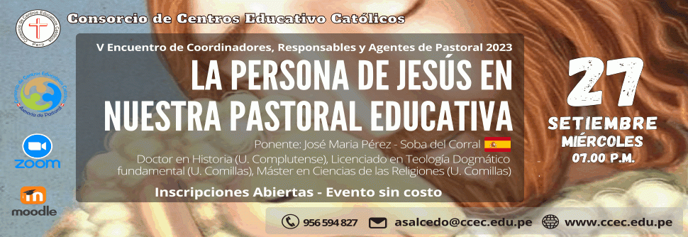 V Encuentro de Pastoral Eductiva – Conferencia gratuita.
